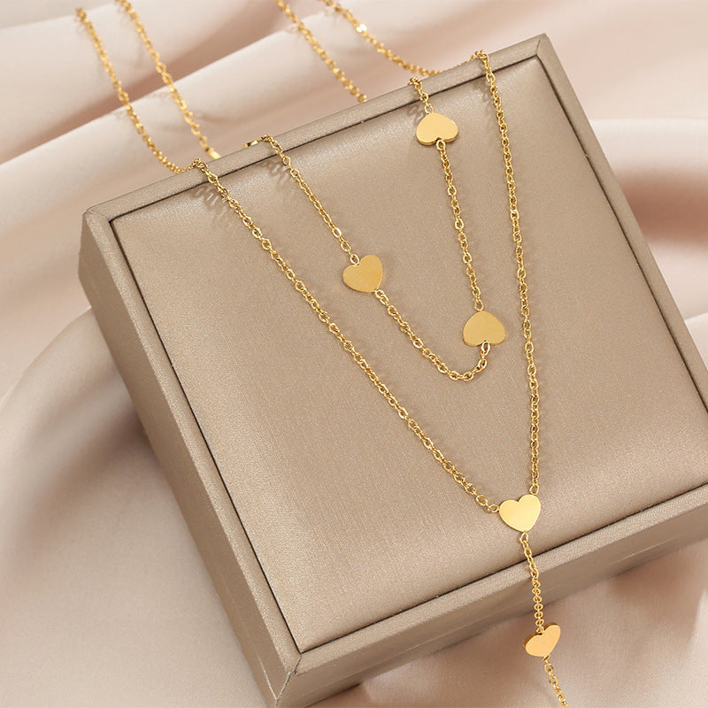 Women's Sun Cross Stainless Steel Fashion Personality Design Necklace
