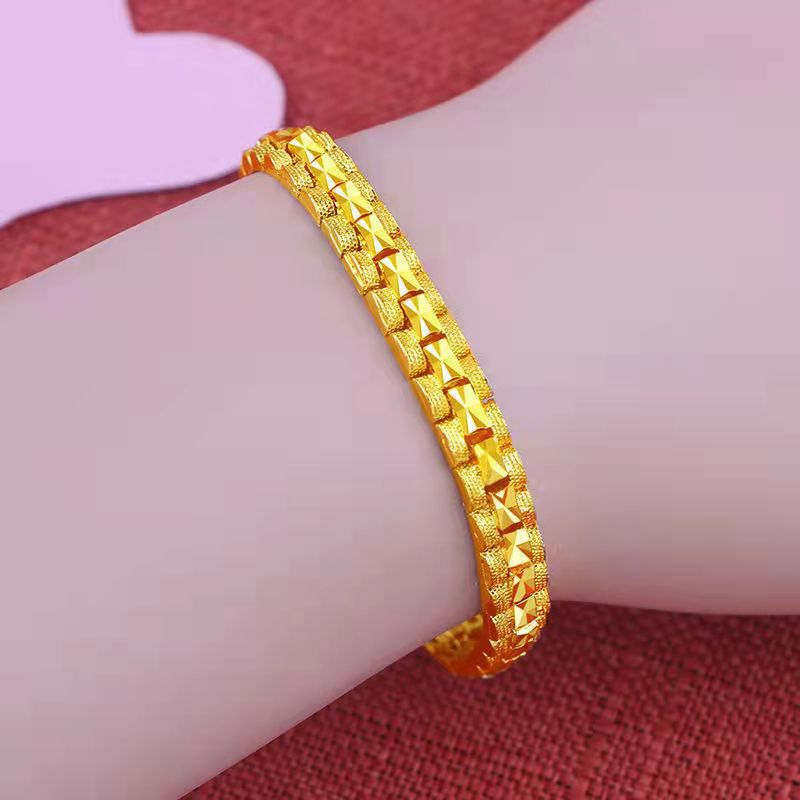 Women's Imitation Gold Lucky Beads Heart Jewelry Bracelets