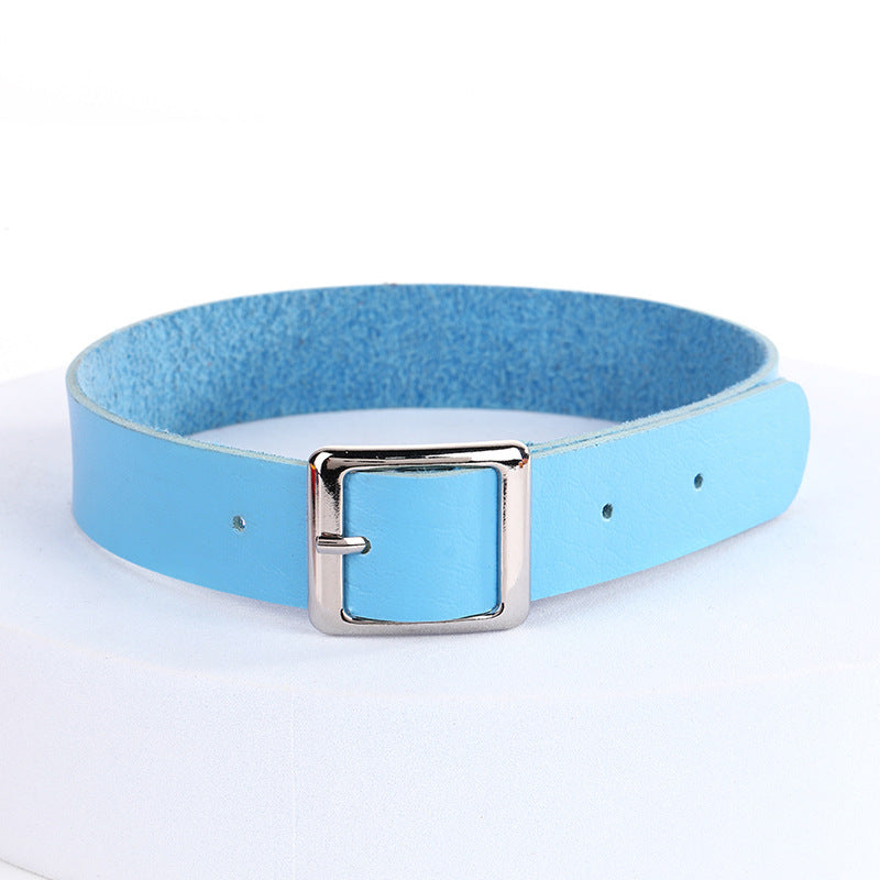 Simple Choker Punk Street Shot Chain Square Collar