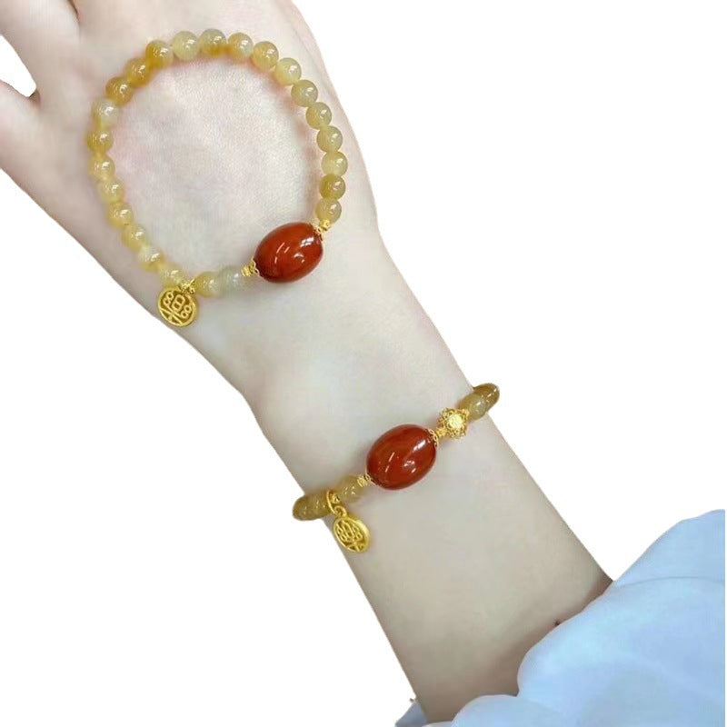Beeswax Stone Music Chinese Style Elegant Pendants