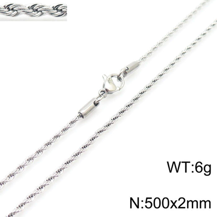 Women's & Men's Thick Thin Clavicle Chain Accessories Rock Necklaces