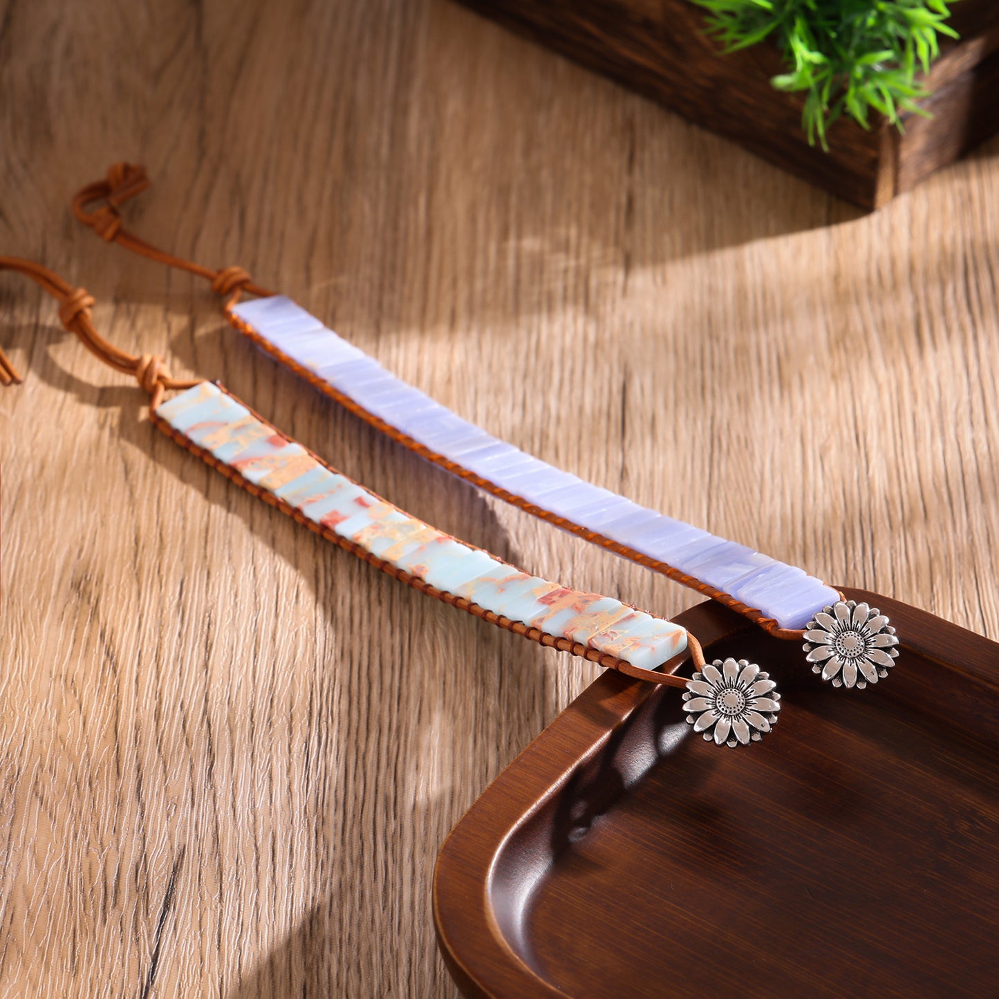 Imitation Handmade Woven Leather String Bohemian Bracelet