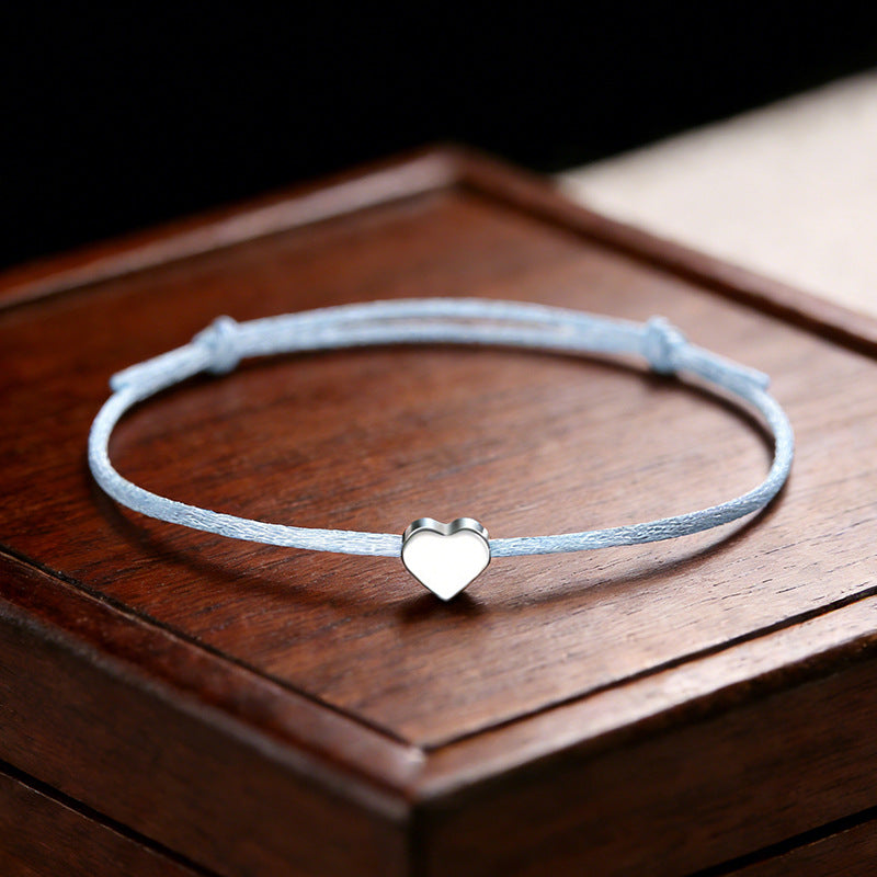 Adjustable Lucky Love Heart Shape Ten Colors Bracelet