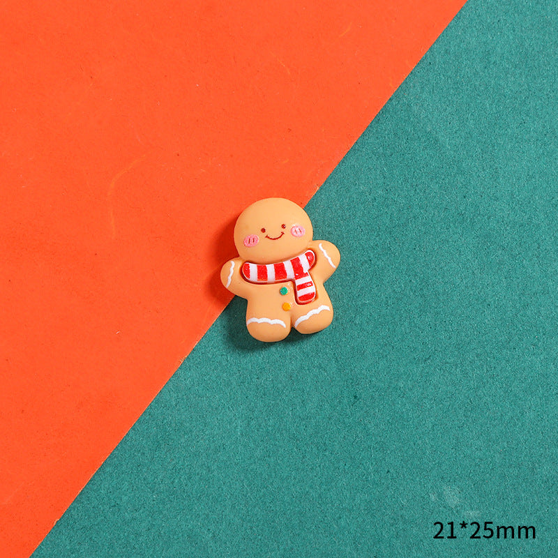 Cartoon Christmas Series Resin Cream Glue Jewelry Accessories