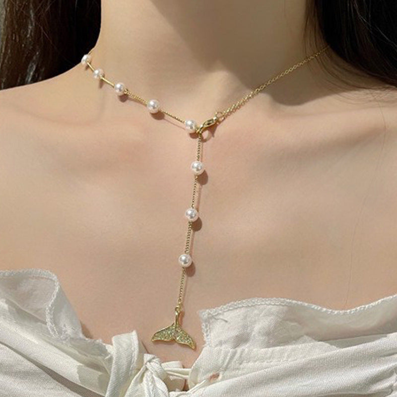 Women's Stitching Heart Clavicle Chain Light Luxury Necklaces