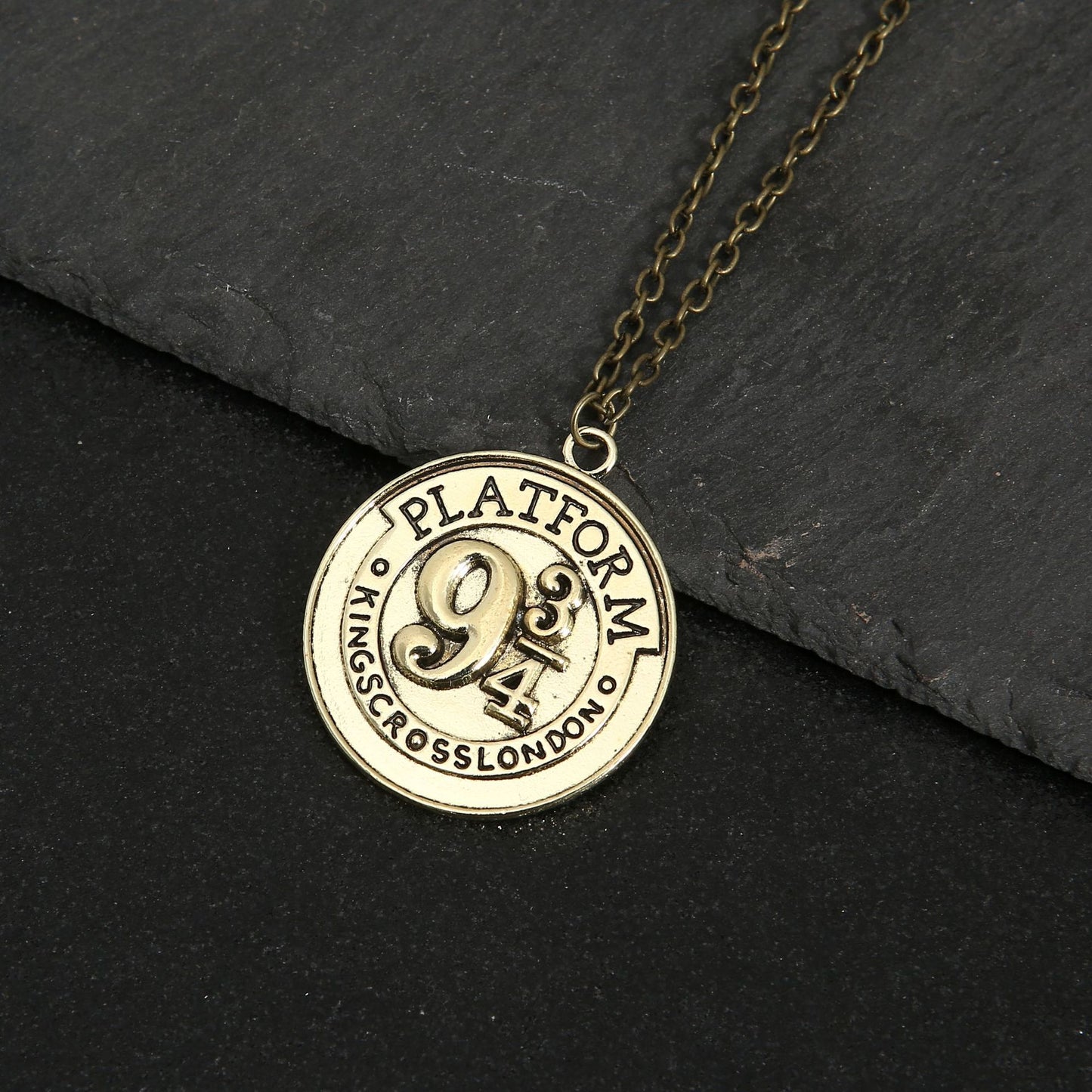 Men's Ornament Resurrection Coin Nine Three Quarters Necklaces