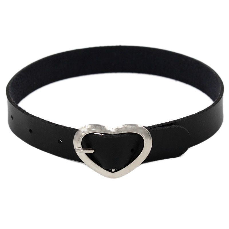 Size Leather Dark Punk Rock Niche Asian Culture Collar