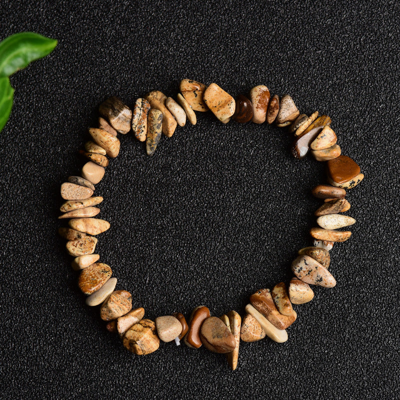 Stone Chain Citrine White-barked Pine Tigereye Trendy Male Female Personality Bracelet