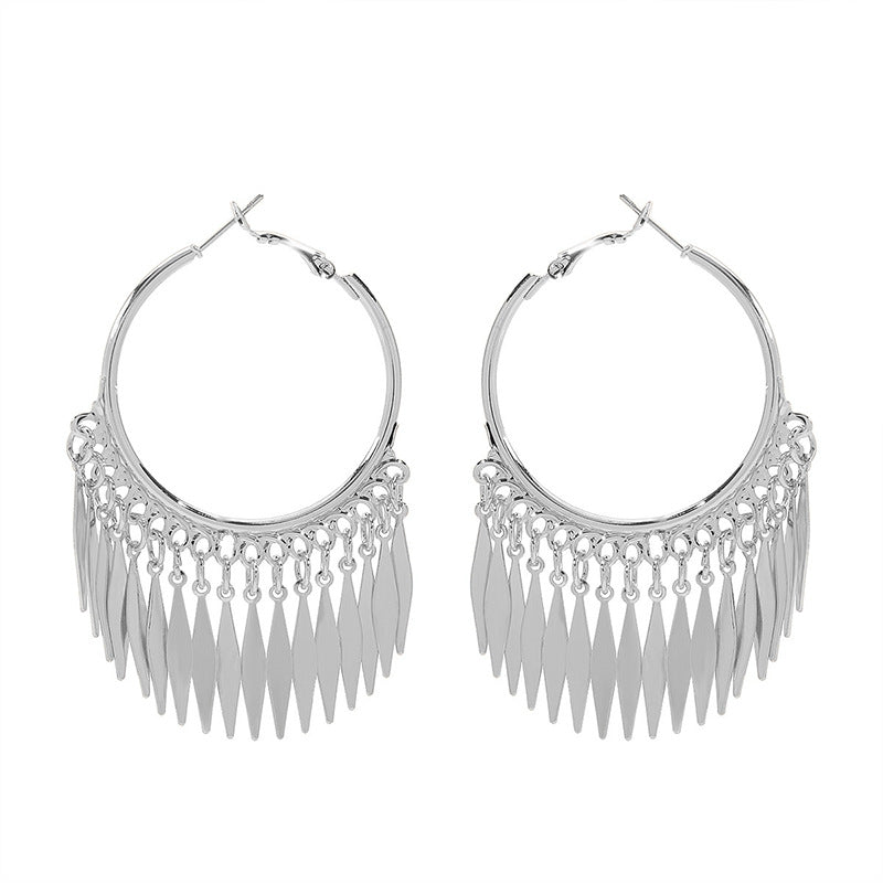 Women's Fashion Personality Five-pointed Star Style Exaggerated Series Earrings