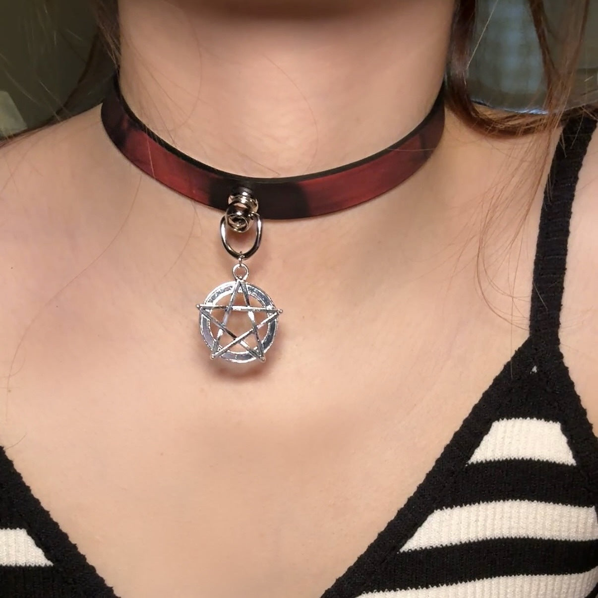 Paw Hot Soft Leather Trendy Cool High-grade Collar