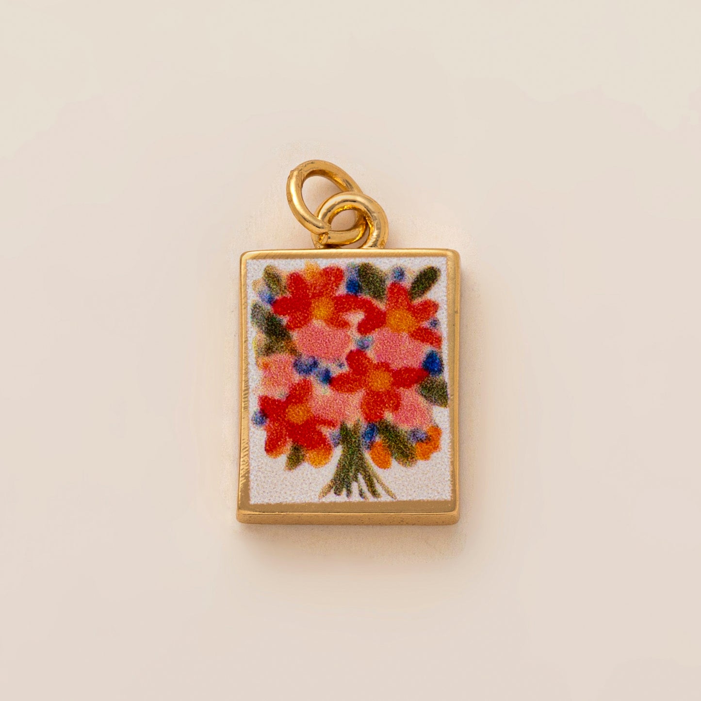 Painted Flower Boots Love Eyes Bottle Pendants