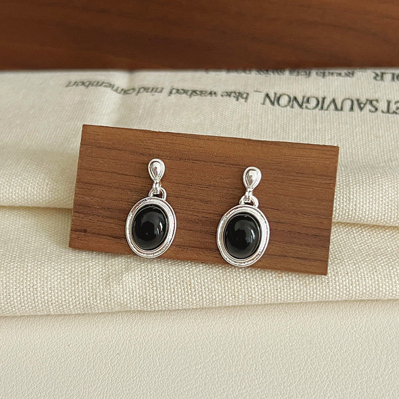 Black Style Sweet Cool Niche Design Earrings