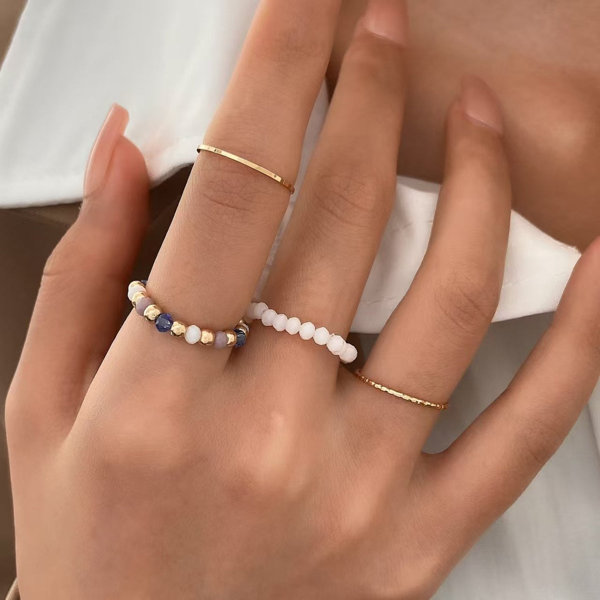 Sets Female Retro Style Design Sense Index Finger Personality Fashion Ring