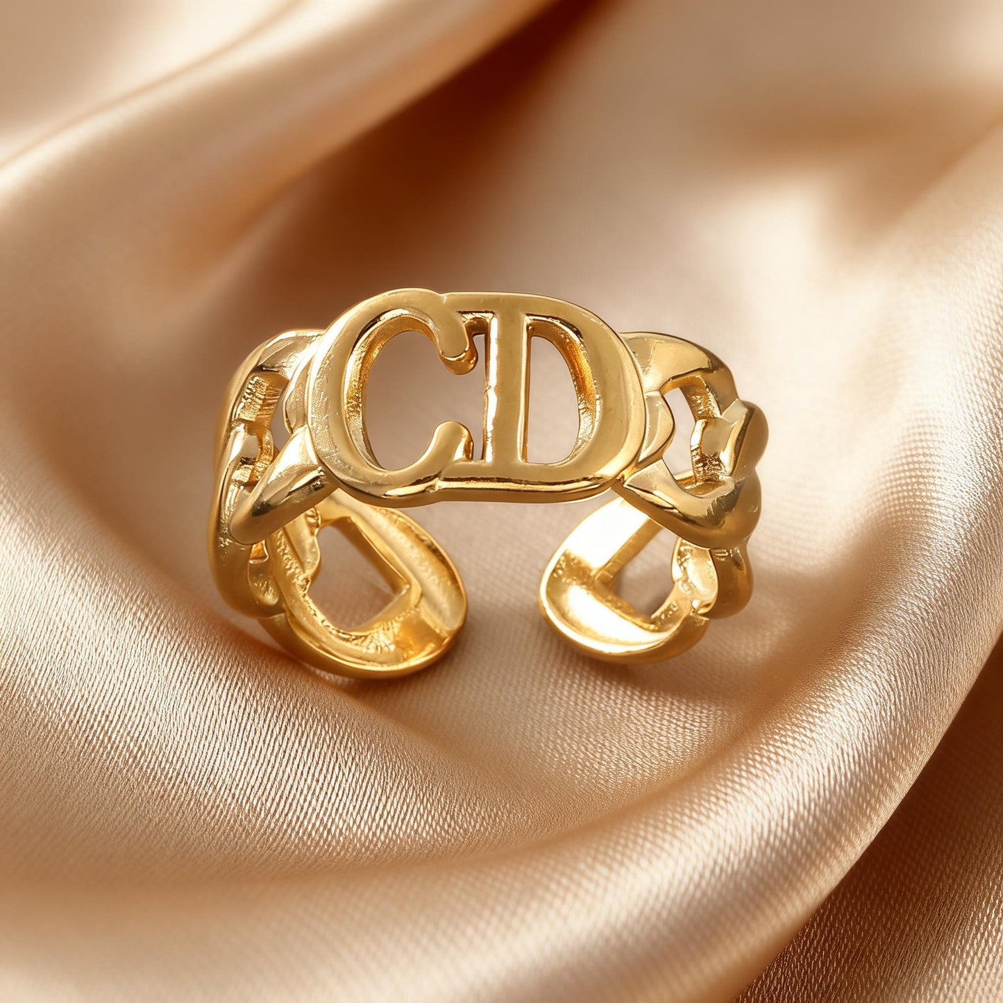 Steel Open-end Niche High-grade Fashion Trend Affordable Luxury Style Ring
