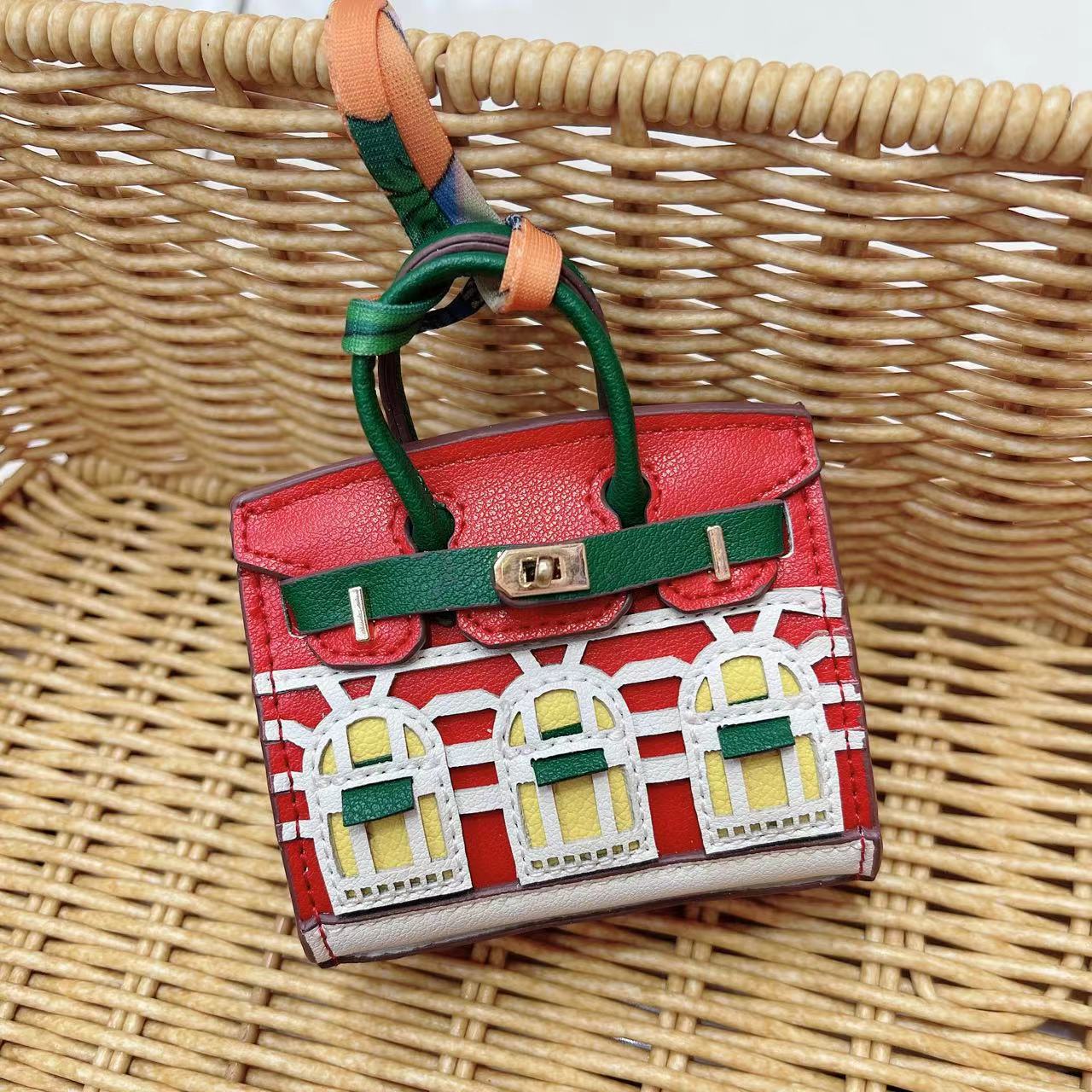 Mini Bag Window Small House Charm Hanging Ornaments