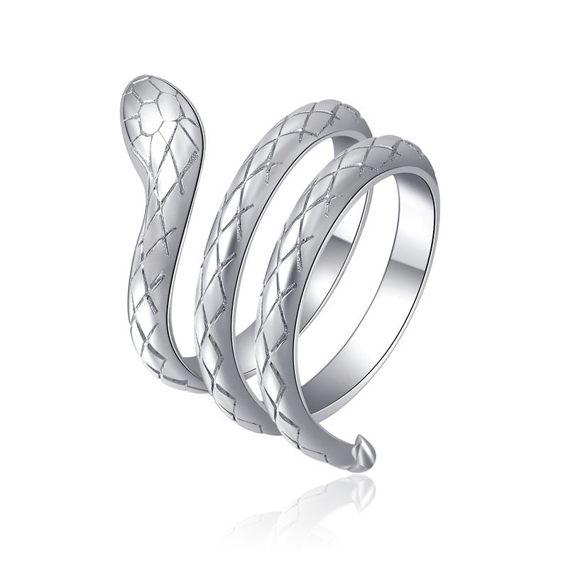 Women's & Men's Personality Punk Snake For Couple Retro Ring