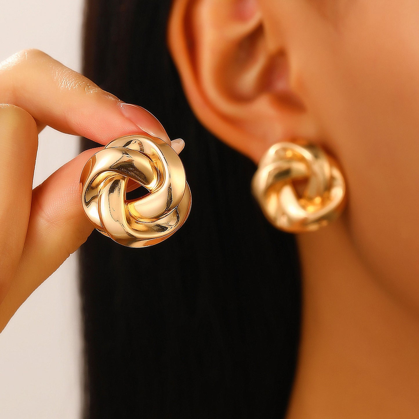 Bends Hitches Female Creative Knotted Twist Jewelry Set
