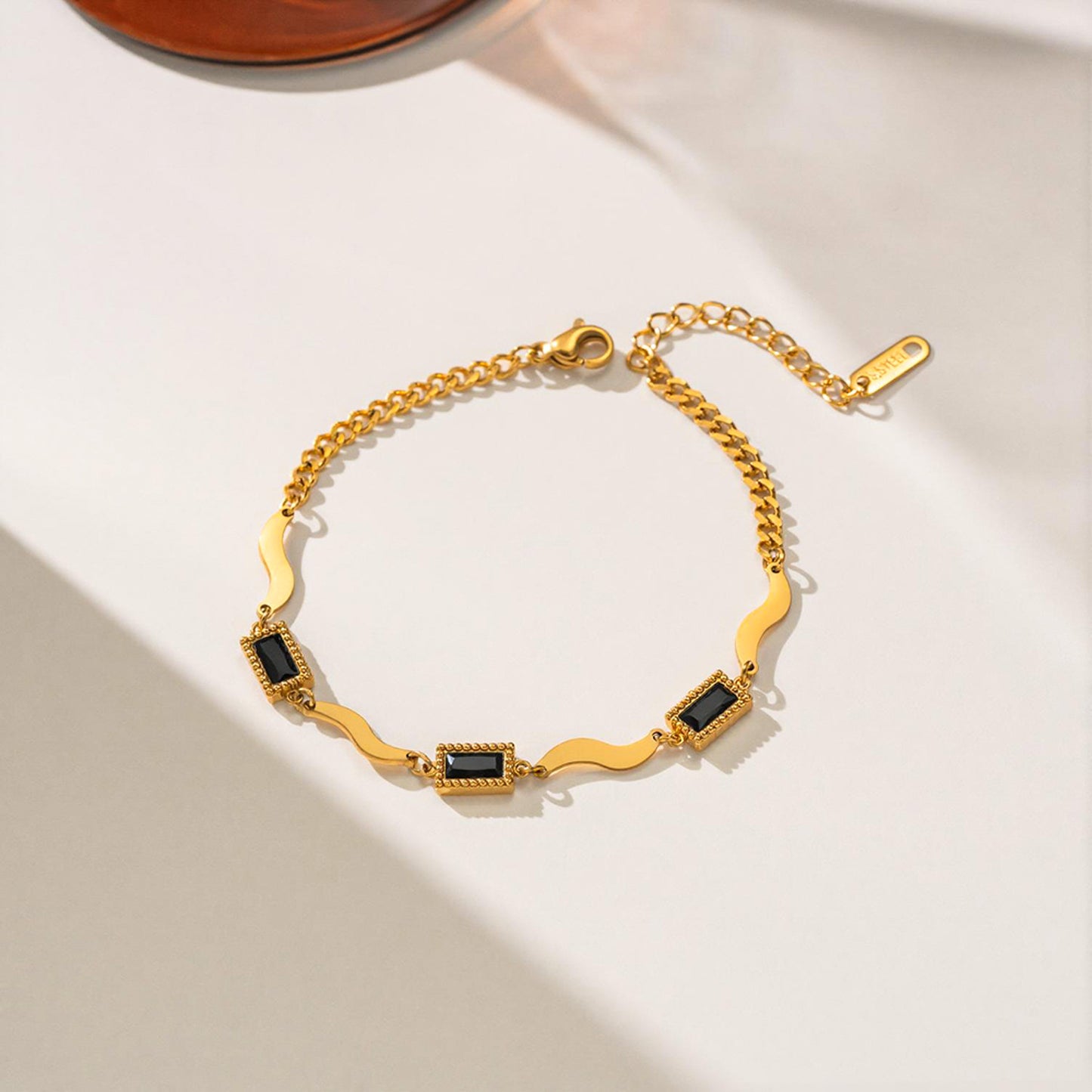 Commodity Color Dopamine Titanium Steel Female Gold Bracelets