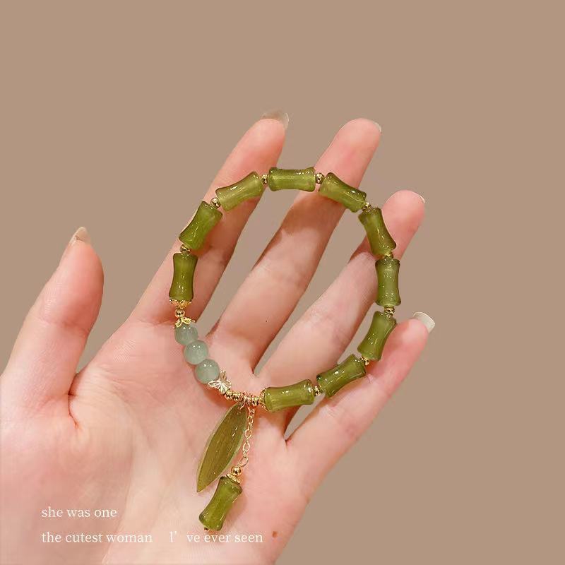 National Style Chinese Bamboo Female Retro Minority Design High Sense Bracelet