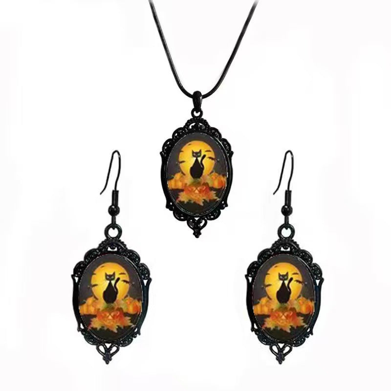 Fashion Elegant Glass Suite Romantic Gift Jewelry Set