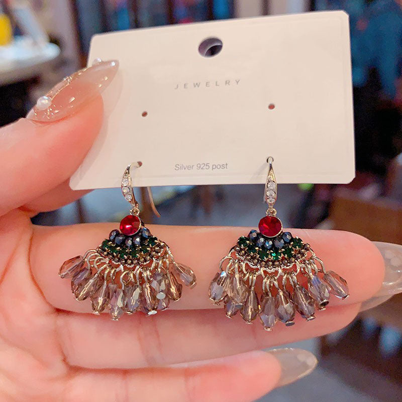 Crystal Tassel Bohemian Handmade Ethnic Style Ear Hook