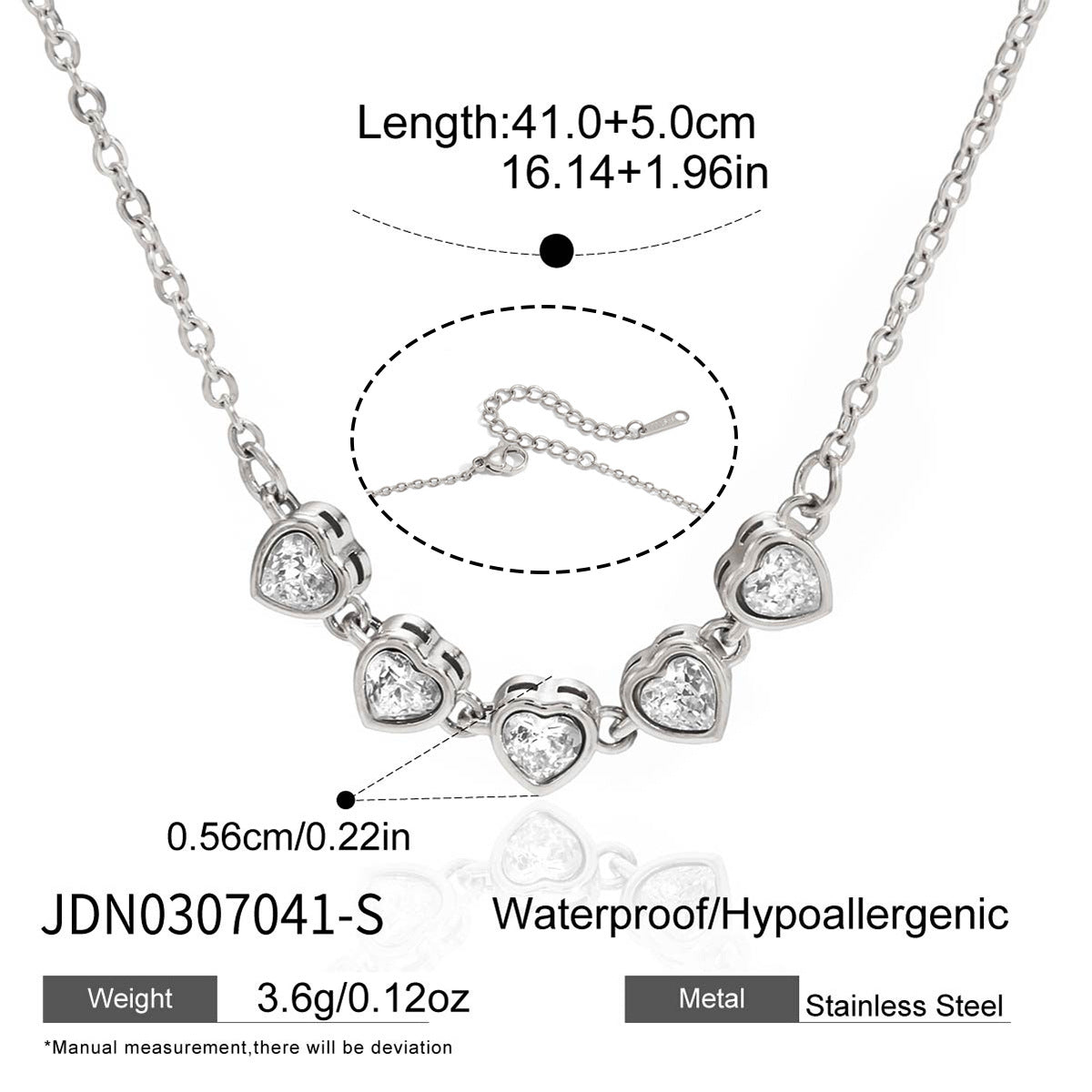 Holiday Titanium Steel Color Zircon Light Luxury Minority Clavicle Necklace