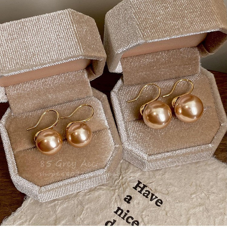 Women's Pearl Ear Hook Elegant High-grade Niche Design Rings