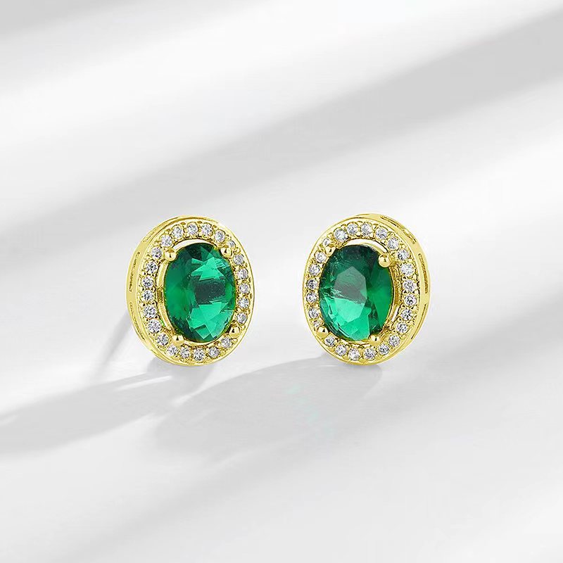 Women's Broadcast High-grade Personalized Sier-plated Color Zircon Affordable Luxury Style For Rings