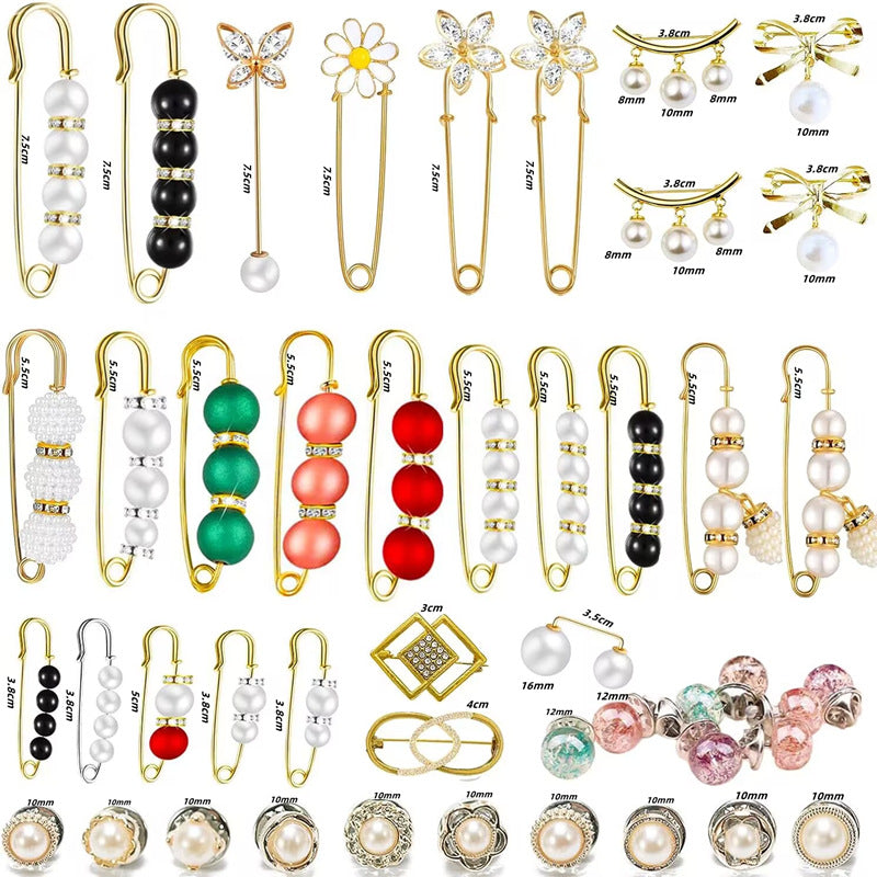 Women's Of Trousers Pin Artifact Fixed Clothes Buckle Brooches