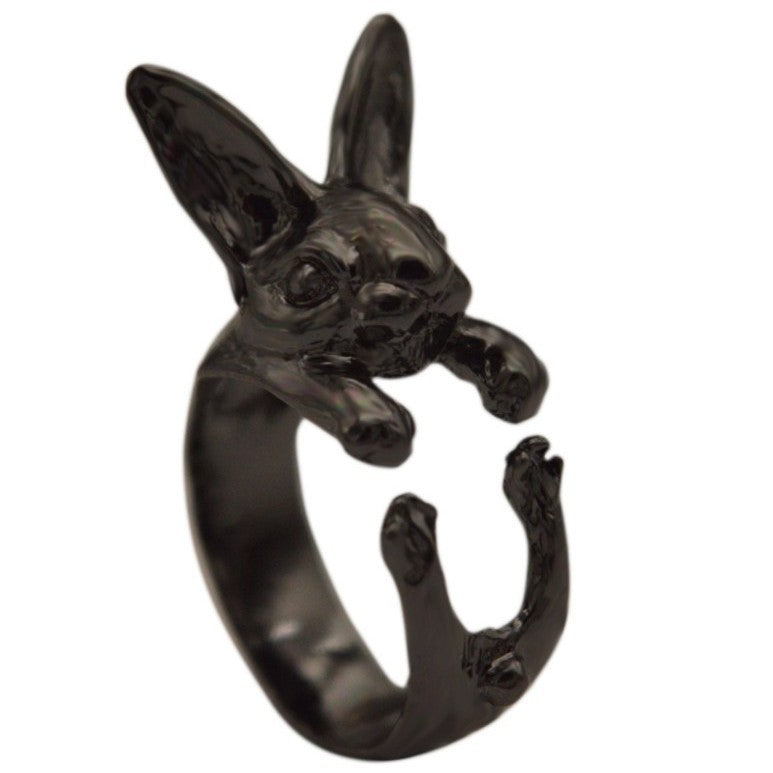 Retro Jade Hare Rabbit Personality Alloy Bracelets