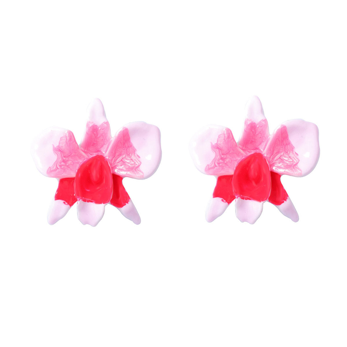 Dripping Oil Color Personality Fresh Flower Vacation Rings
