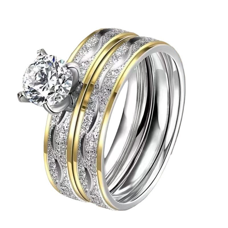 Men's Stainless Steel Minority Fashion Cold Batch Of Flower Ring