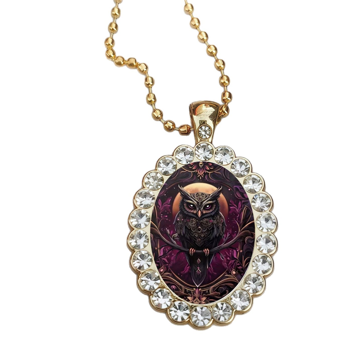 Night Chic Floral Oval Fashionable All Necklaces