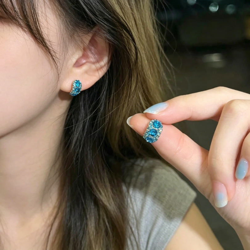 Women's Diamond For Chic Elegant Fresh Sweet Stud Earrings
