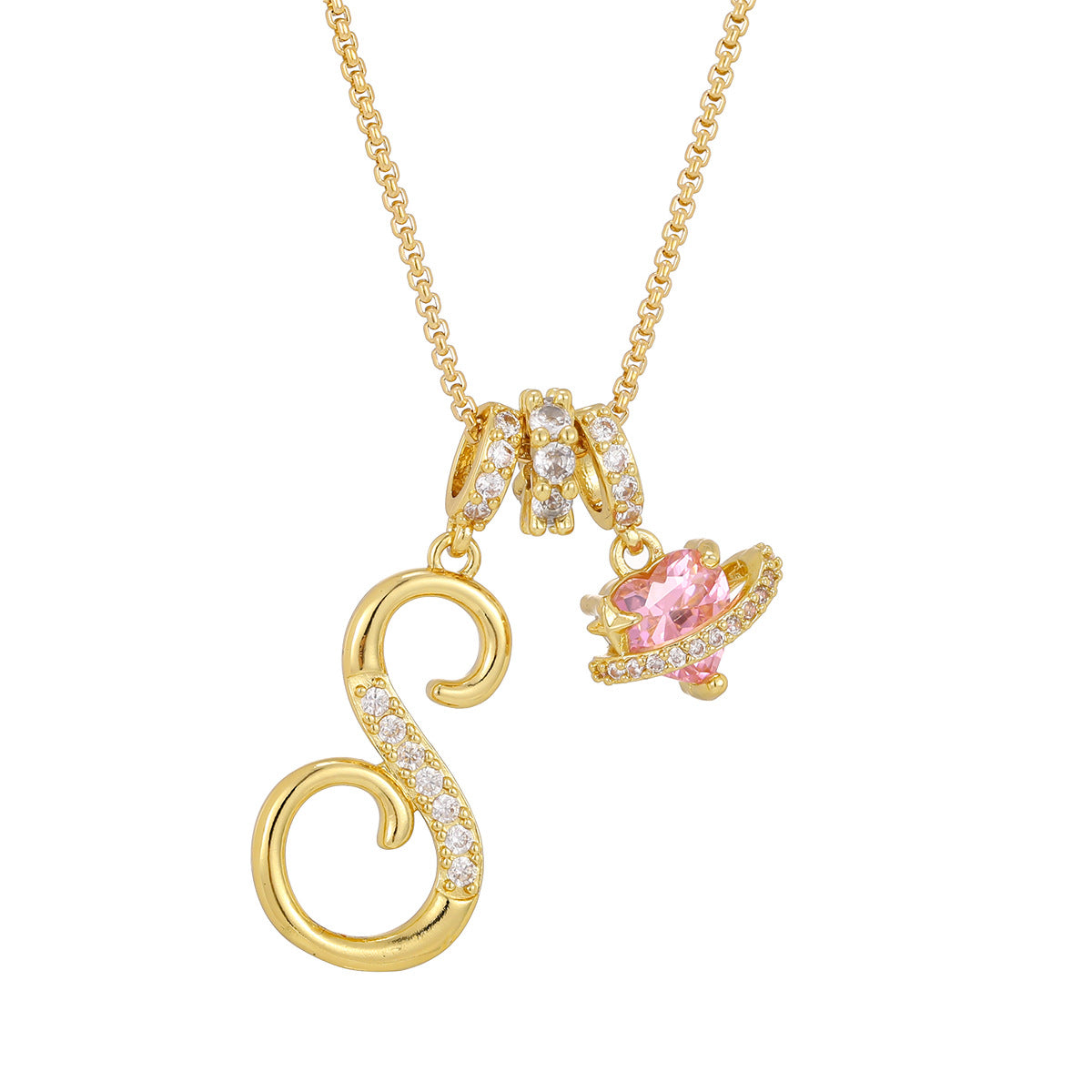 Dopamine English Letter Light Luxury Minority High Pendants