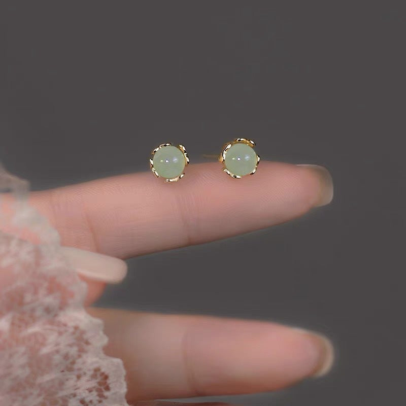 Women's Ear Niche Design Sun Green Earrings