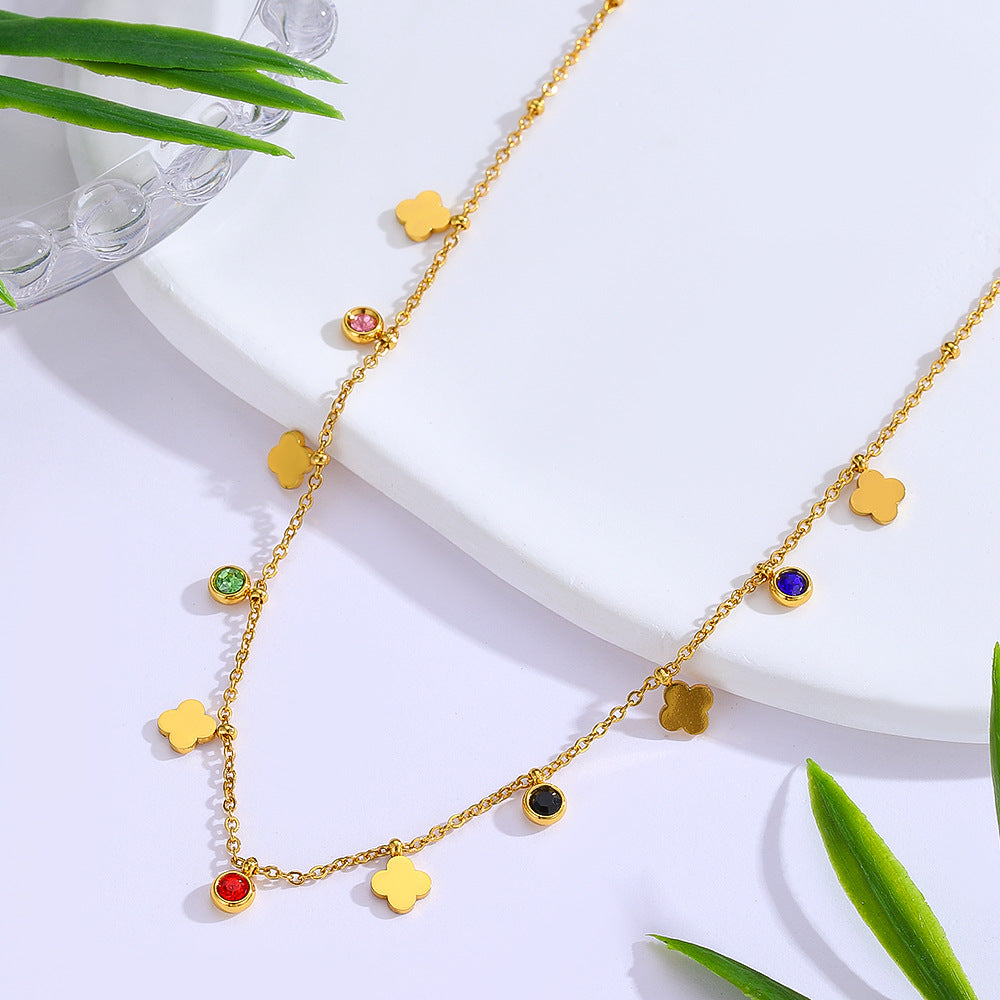 Diamond Inlaid Clavicle Chain Niche High Necklaces