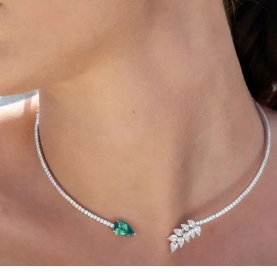Women's Diamond Open High-grade Party Fashion Alloy Collar