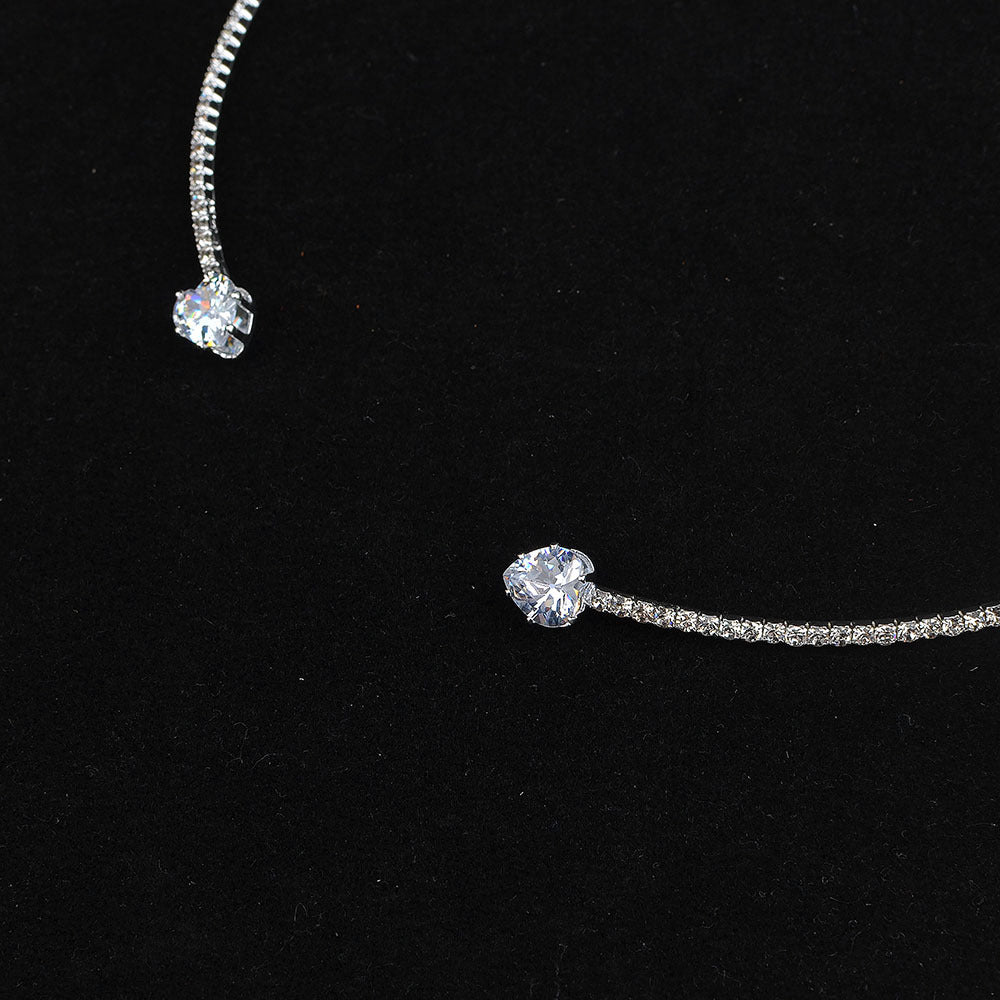 Women's Heart-shaped Zircon Popular Light Luxury Rhinestone Necklaces