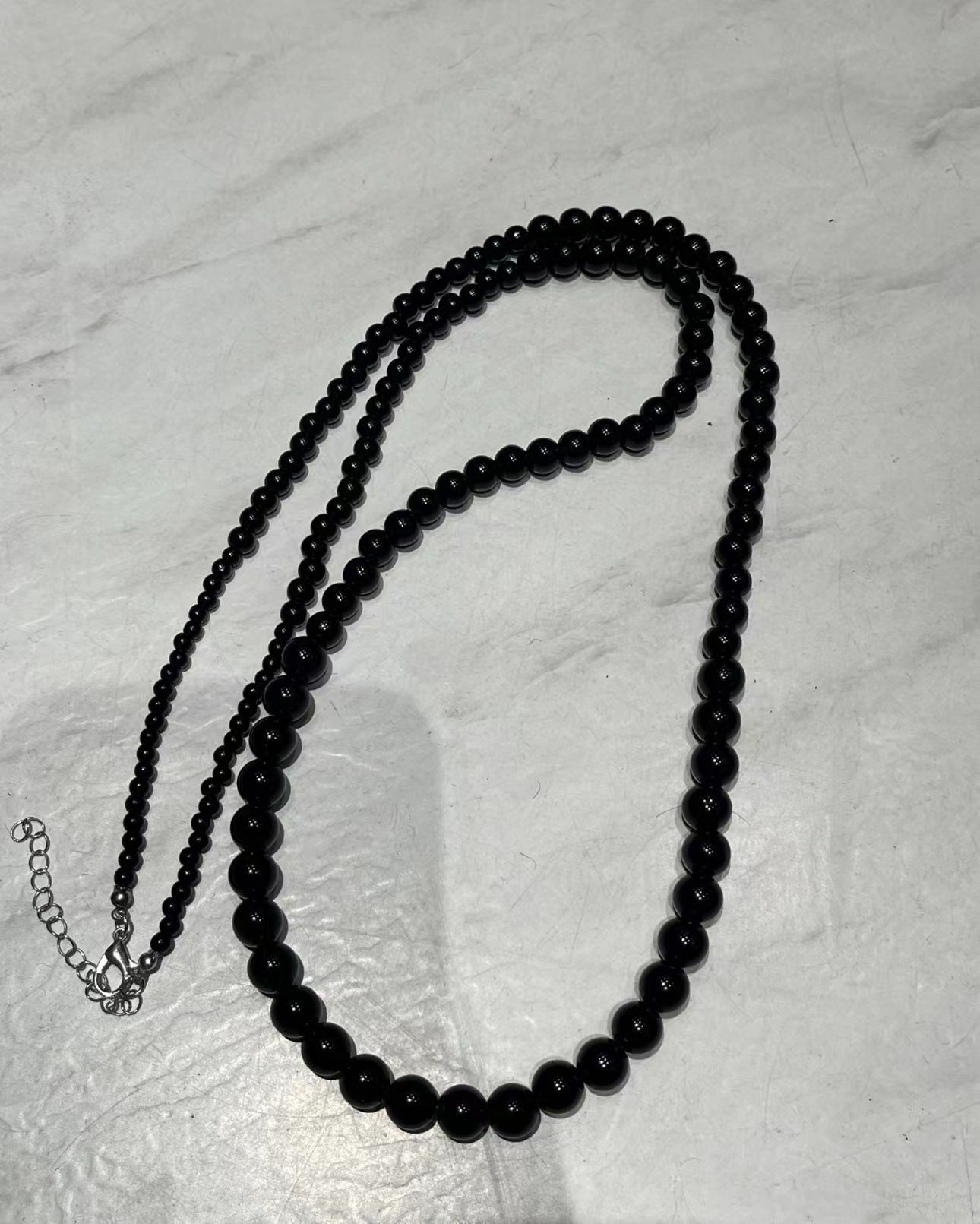 Women's & Men's Creative Round Beads Black For Dark Style Sweet Cool Fashion Necklaces