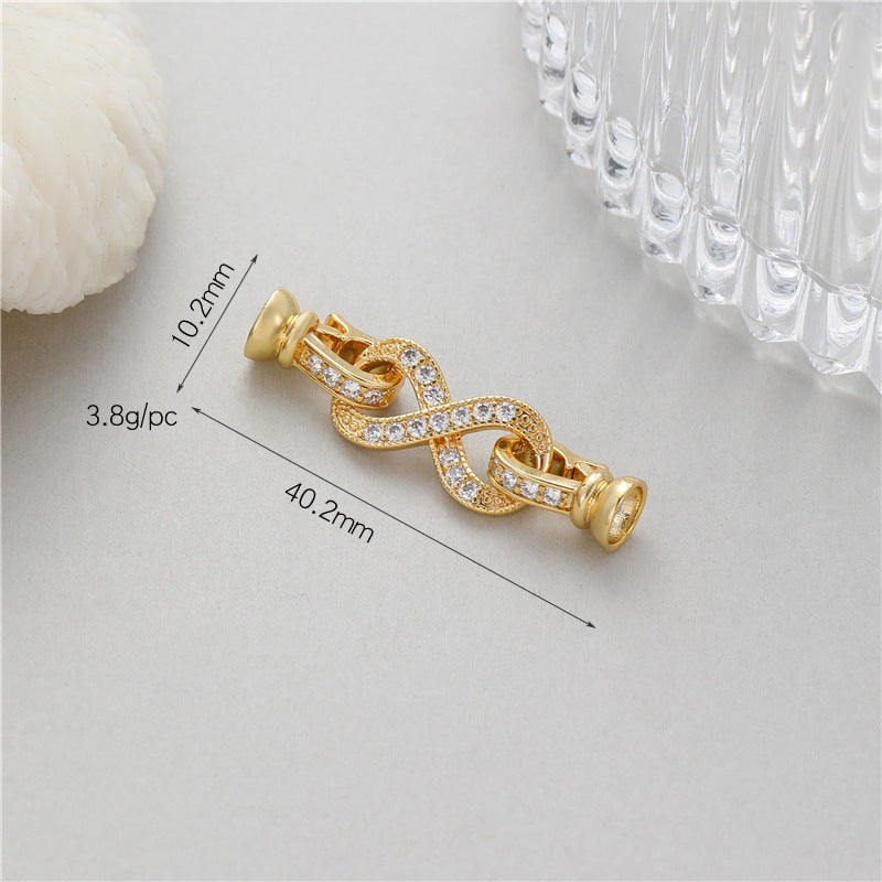 Glamorous Elegant Pearl Buckle Connection Closing Jewelry Accessories