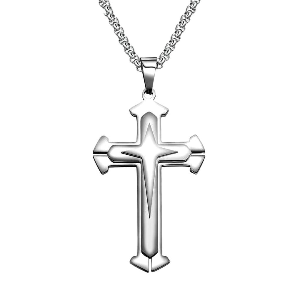 Stainless Steel Ornament Titanium Vintage Cross Necklaces