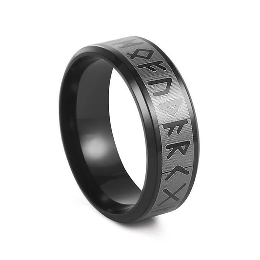 Men's Steel Hip Hop Niche High-grade Retro Nordic Rings