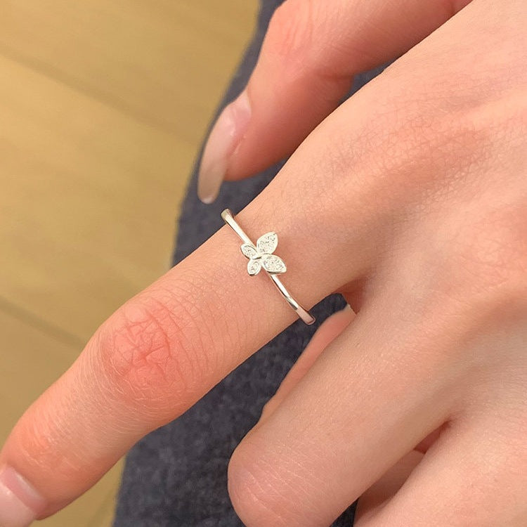 Women's Fashion Twin Elegant Open Style Index Ring
