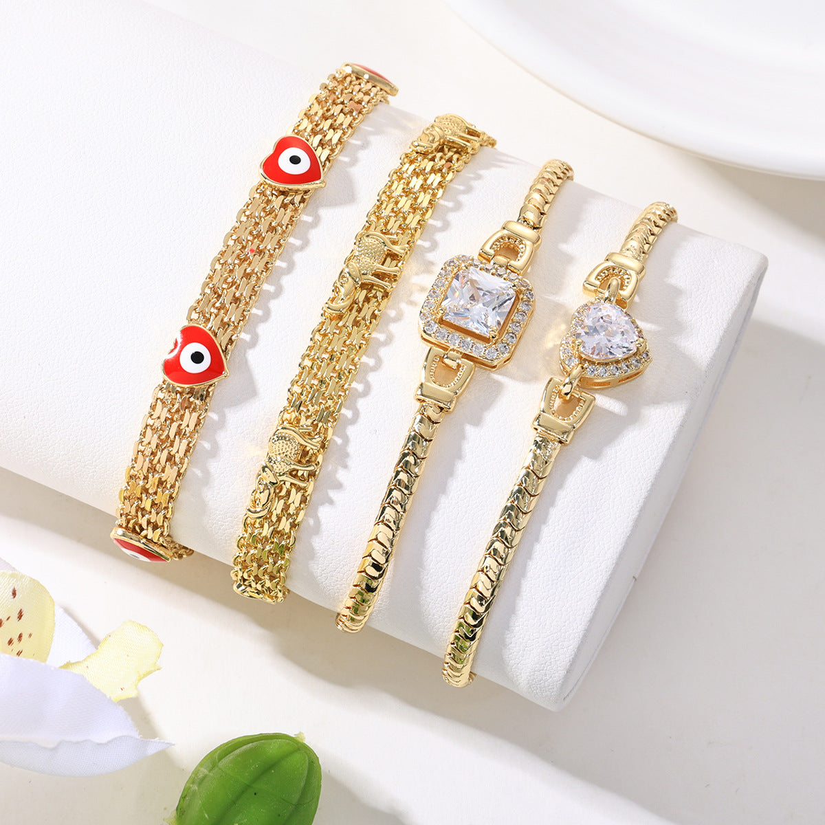 Bohemian Devil's Eye Elephant Female Cartoon Fun Bracelet