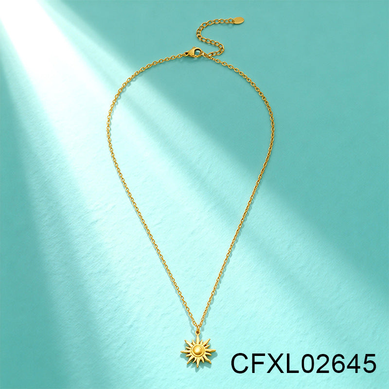 Women's Light Luxury High-grade Titanium Steel Simple Geometric Necklace