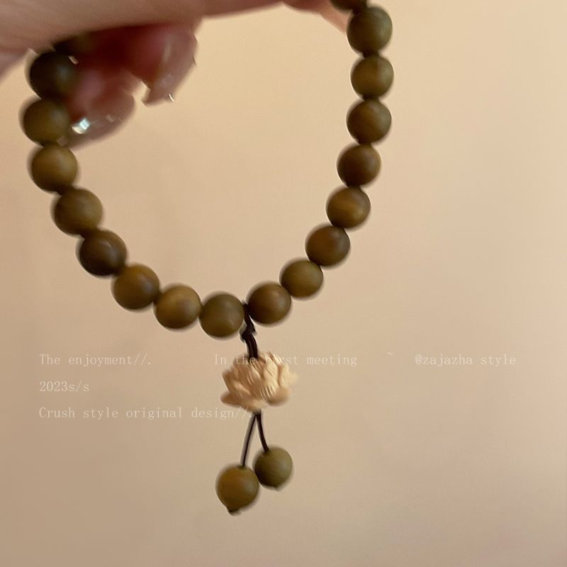 Wooden Bead Lotus Zen Niche Retro Bracelets