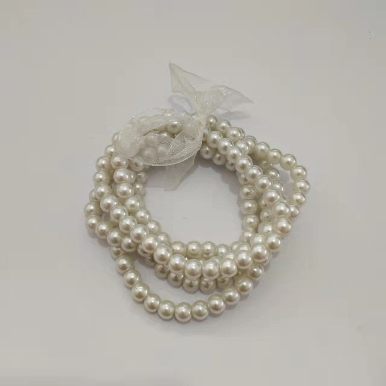 Women's Fashion Pearl Imitation Hollow Heart Simple Bracelet