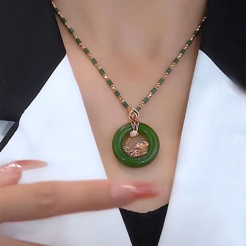 Jade Bamboo Graceful Fashionable Personalized Clothing Necklaces