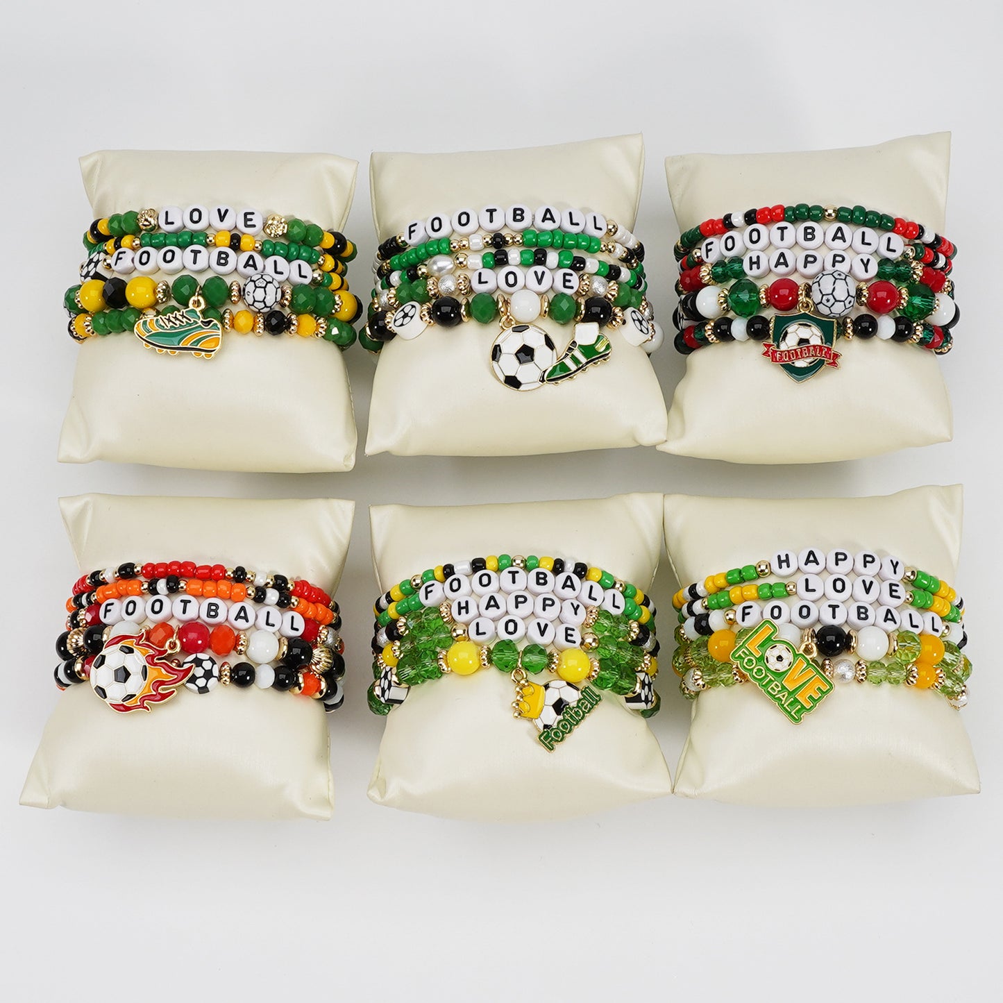 Women's & Men's American Mexico World Cup Football Fans Shoes Element Bracelets